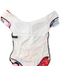 La Blanca In Full Bloom Off The Shoulder Ruffle Swimsuit LB2CJ11 -Freya Fashion Shop la blanca labl01 lb2cj11 cs5