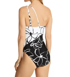 La Blanca Moonlit Silhouette One Shoulder Keyhole Swimsuit LB2CK14 -Freya Fashion Shop la blanca labl01 lb2ck14 bs