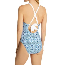 La Blanca Mediterranean Breeze High Neck One-Pc Mio Swimsuit LB2CZ27 -Freya Fashion Shop la blanca labl01 lb2cz27 bs