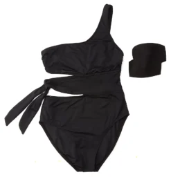 La Blanca Island Goddess One Shoulder Tie One Piece Swimsuit LB2IG10 -Freya Fashion Shop la blanca labl01 lb2ig10 cs6