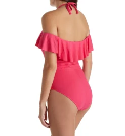 La Blanca Island Goddess Off The Shoulder One Piece Swimsuit LB8LA27 -Freya Fashion Shop la blanca labl01 lb8la27 bs