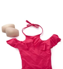 La Blanca Island Goddess Off The Shoulder One Piece Swimsuit LB8LA27 -Freya Fashion Shop la blanca labl01 lb8la27 cs1