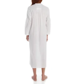 La Cera 100% Cotton Woven Long Sleeve Nightgown 1060G -Freya Fashion Shop la cera lace01 1060g bs