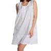 La Cera 100% Cotton Woven White Embroidered Short Gown 1163C -Freya Fashion Shop la cera lace01 1163c gs