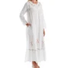 La Cera 100% Cotton Woven Long Sleeve Long Gown 1181A -Freya Fashion Shop la cera lace01 1181a gs
