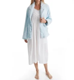 La Cera 100% Cotton Woven Embroidered Pinafore Gown 1205G -Freya Fashion Shop la cera lace01 1205g cs3