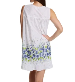 La Cera 100% Cotton Woven Sleeveless Chemise 1209C -Freya Fashion Shop la cera lace01 1209c bs