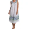 La Cera 100% Cotton Woven Sleeveless Border Print Gown 1209G -Freya Fashion Shop la cera lace01 1209g gs
