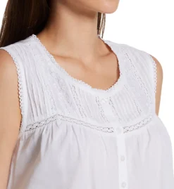 La Cera 100% Cotton Woven Crochet Sleeveless Gown 1250G -Freya Fashion Shop la cera lace01 1250g cs1