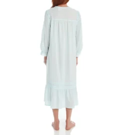 La Cera 100% Cotton Woven Crochet Long Sleeve Robe 1250R -Freya Fashion Shop la cera lace01 1250r bs