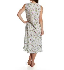 La Cera 100% Cotton Woven Sleeveless Nightgown 1277G -Freya Fashion Shop la cera lace01 1277g bs