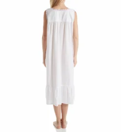 La Cera 100% Cotton Woven Sleeveless Nightgown 1283G -Freya Fashion Shop la cera lace01 1283g bs