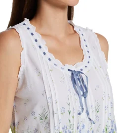 La Cera 100% Cotton Woven Sleeveless Printed Pajama Set 1487-2 -Freya Fashion Shop la cera lace01 1487 2 cs3
