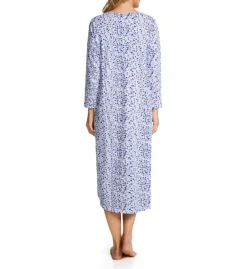 La Cera Cotton Knit Long Sleeve Nightgown 1530 -Freya Fashion Shop la cera lace01 1530 bs