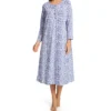 La Cera Cotton Knit Long Sleeve Nightgown 1530 -Freya Fashion Shop la cera lace01 1530 gs