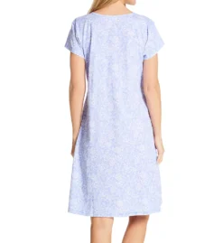 La Cera Cotton Knit Short Sleeve Sleepshirt 1536C -Freya Fashion Shop la cera lace01 1536c bs