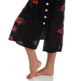 La Cera Sleeveless Rayon Floral Lounge Dress 2771 -Freya Fashion Shop la cera lace01 2771 cs1