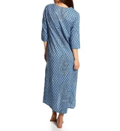 La Cera 100% Cotton Sequin Caftan 3002 -Freya Fashion Shop la cera lace01 3002 bs