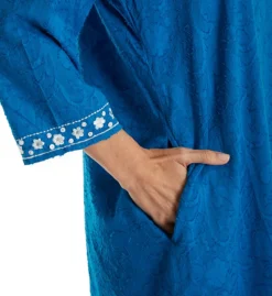 La Cera 100% Cotton Woven Embroidered Jacquard Caftan 3117 -Freya Fashion Shop la cera lace01 3117 cs2