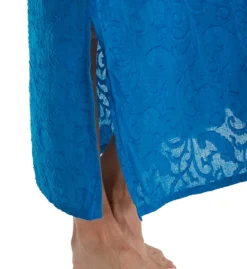 La Cera 100% Cotton Woven Embroidered Jacquard Caftan 3117 -Freya Fashion Shop la cera lace01 3117 cs3