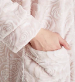 La Cera Embossed Rose Ballet Zip Robe 8813 -Freya Fashion Shop la cera lace01 8813 cs2