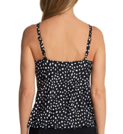 Leilani Hamptons Dot Cali High Neck Tankini Swim Top J720349 -Freya Fashion Shop leilani lei01 j720349 bs
