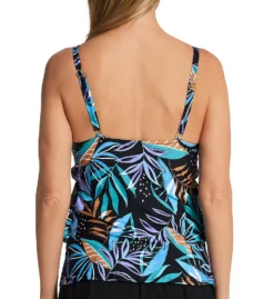 Leilani Oceanside Palm Gemini Tiered Tankini Swim Top J721031 -Freya Fashion Shop leilani lei01 j721031 bs