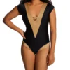 Leonisa Double Plunge Shaping One Piece Swimsuit 190952N