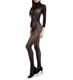 LoveMoi Wild Leopard Long Sleeve Body Stocking LOV505