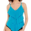 MagicSuit Solid Rita Wireless Ruffle Tankini Swim Top 6006044 -Freya Fashion Shop magicsuit mags01 6006044 gs