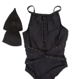 MagicSuit Riveted Diana One Piece Swimsuit 6014310 -Freya Fashion Shop magicsuit mags01 6014310 cs6