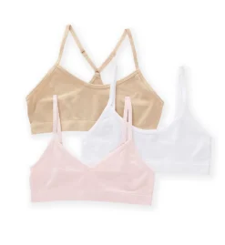 Maidenform Girl Seamfree Crop Multi Silhouette Bralette - 3 Pack H4378 -Freya Fashion Shop maidenform girl maig01 h4378 cs2