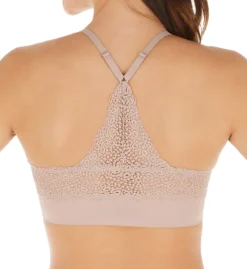 Maidenform Pure Comfort V-Neck Pullover Lace Back Bra DM7679 -Freya Fashion Shop maidenform mai001 dm7679 bs