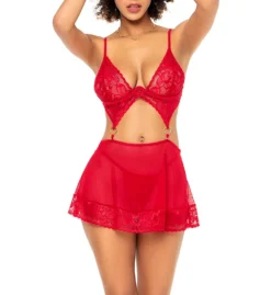 Mapale Babydoll Bra, Skirt & Panty 3-Pc Set 7443