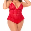 Mapale Plus Size Romper & Thong Set 7445X -Freya Fashion Shop mapale map001 7445x gs