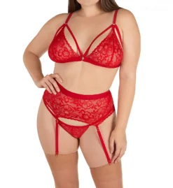 Mapale Three Piece Set With Garter Belt And G-String 8561 -Freya Fashion Shop mapale map001 8561 cs6