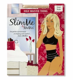 MeMoi SlimMe Seamless High Waisted Shaping Thong MSM-104 -Freya Fashion Shop memoi sm001 msm 104 cs1