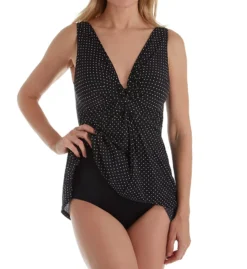 Miraclesuit Pin Point Marais Wireless One Piece Swim Dress 6518535 -Freya Fashion Shop miraclesuit mira01 6518535 cs1