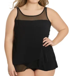 Miraclesuit Plus Size Mirage Underwire Tankini Swim Top 6518941