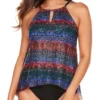 Miraclesuit Tramonto Belle Peephole Tankini Swim Top 6530460 -Freya Fashion Shop miraclesuit mira01 6530460 gs