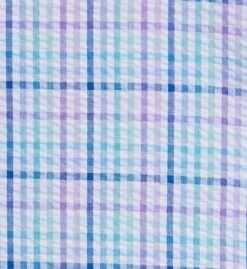 Miss Elaine Seersucker 3/4 Sleeve Long Zip Robe 862602 -Freya Fashion Shop miss elaine miss01 862602 cs1