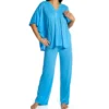 N By Natori Congo Kimono Sleeve Pajama Set AC6205 -Freya Fashion Shop n by natori nn01 ac6205 gs