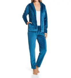 N By Natori Velour Hoodie Jacket NC9014 -Freya Fashion Shop n by natori nn01 nc9014 cs3