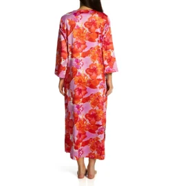 N By Natori Hibiscus Zip Caftan QC0086 -Freya Fashion Shop n by natori nn01 qc0086 bs
