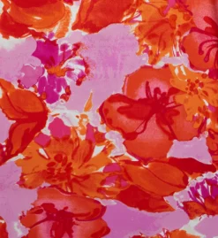 N By Natori Hibiscus Zip Caftan QC0086 -Freya Fashion Shop n by natori nn01 qc0086 cs1