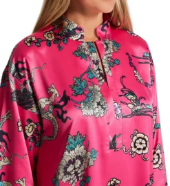 N By Natori Imperial Dragon Mandarin Sleepshirt QC2069 -Freya Fashion Shop n by natori nn01 qc2069 cs2
