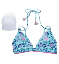 Nanette Lepore Porcelain Floral Francesca Fix Tri Swim Top L0T0749N -Freya Fashion Shop nanette lepore nan01 l0t0749n cs2