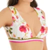 Nanette Lepore Silk Blossoms-White Alana Apex Tri Swim Top L0T1023N -Freya Fashion Shop nanette lepore nan01 l0t1023n gs