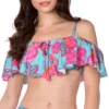 Nanette Lepore Wonderland Floral Tease Off The Shoulder Swim Top NL9AH81 -Freya Fashion Shop nanette lepore nan01 nl9ah81 gs