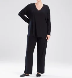 Natori Feathers Long Sleeve PJ Set B76129 -Freya Fashion Shop natori nat001 b76129 cs3